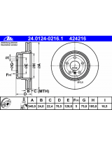 ATE 24.0124-0216.1 Тормозной диск задний