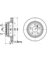 ATE 24.0120-0240.1 Тормозной диск задний