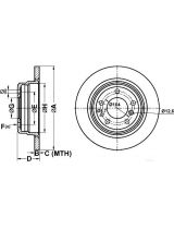 ATE 24.0110-0117.1 Тормозной диск задний