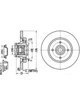 ATE 24.0112-0194.2 Тормозной диск задний с подшипником ис кольцом под датчик ABS