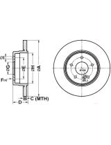 ATE 24.0112-0149.1 Тормозной диск задний