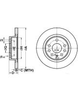 ATE 24.0112-0157.1 Тормозной диск задний
