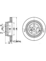 ATE 24.0120-0200.1 Тормозной диск задний