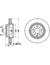 ATE 24.0120-0122.1 Тормозной диск задний