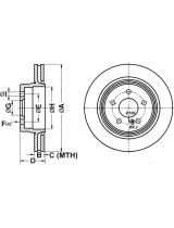 ATE 24.0120-0208.1 Тормозной диск задний