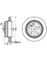 ATE 24.0119-0113.1 Тормозной диск задний