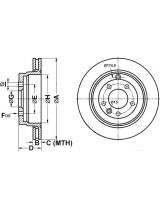 ATE 24.0120-0210.1 Тормозной диск задний