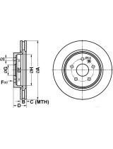 ATE 24.0123-0114.1 Тормозной диск задний