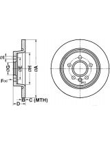 ATE 24.0111-0158.1 Тормозной диск задний