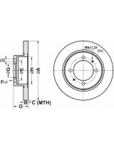 ATE 24.0110-0229.1 Тормозной диск задний