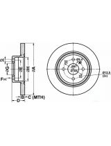 ATE 24.0110-0225.1 Тормозной диск задний
