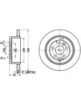 ATE 24.0112-0186.1 Тормозной диск задний