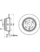 ATE 24.0109-0144.1 Тормозной диск задний