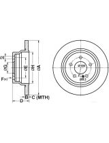 ATE 24.0110-0278.1 Тормозной диск задний