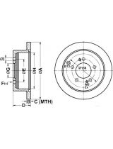 ATE 24.0110-0286.1 Тормозной диск задний