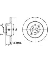 ATE 24.0109-0143.1 Тормозной диск задний