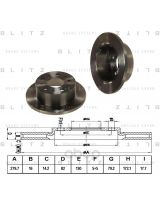 BLITZ BS0175 Тормозной диск