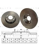 BLITZ BS0187 Тормозной диск