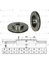 BLITZ BS0315 Тормозной диск