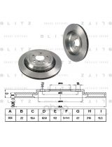 BLITZ BS0229 Тормозной диск