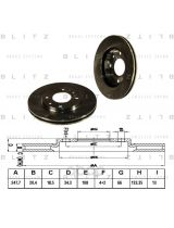 BLITZ BS0117 Тормозной диск