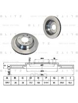 BLITZ BS0184 Тормозной диск