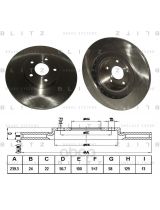 BLITZ BS0166 Тормозной диск