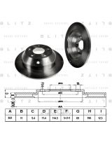 BLITZ BS0179 Тормозной диск