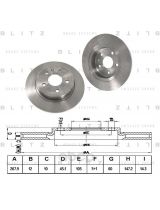 BLITZ BS0312 Тормозной диск