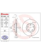 BREMBO 09.A531.10 Тормозной диск передний