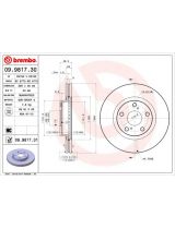 BREMBO 09.9817.31 Тормозной диск передний