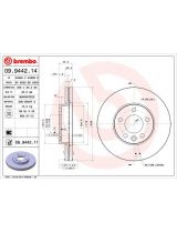 BREMBO 09.9442.11 Тормозной диск передний
