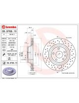BREMBO 09.9768.1X Тормозной диск задний