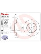 BREMBO 09.9582.11 Тормозной диск задний