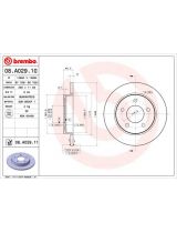 BREMBO 08.A029.11 Тормозной диск задний