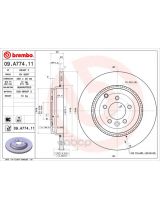 BREMBO 09.A774.11 Тормозной диск задний