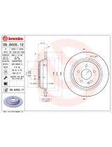 BREMBO 08.8405.11 Тормозной диск задний