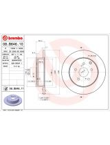 BREMBO 08.B646.11 Тормозной диск задний