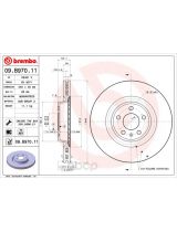 BREMBO 09.B970.11 Тормозной диск передний