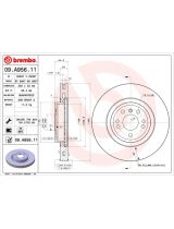 BREMBO 09.A956.11 Тормозной диск передний