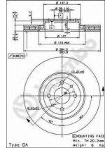 BREMBO 09.4939.14 Тормозной диск передний