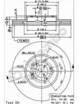 BREMBO 09.8840.11 Тормозной диск передний