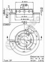 BREMBO 08.2950.24 Тормозной диск передний