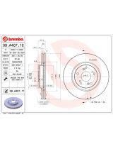 BREMBO 09.A407.10 Тормозной диск передний с винтами