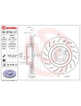 BREMBO 09.B746.51 Тормозной диск передний