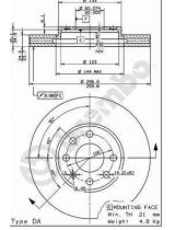 BREMBO 09.7628.11 Тормозной диск передний