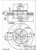 BREMBO 09.9185.10 Тормозной диск передний