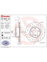 BREMBO 09.B337.2X Тормозной диск передний