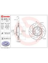 BREMBO 09.9078.1X Тормозной диск передний