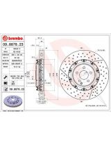 BREMBO 09.8878.23 Тормозной диск передний